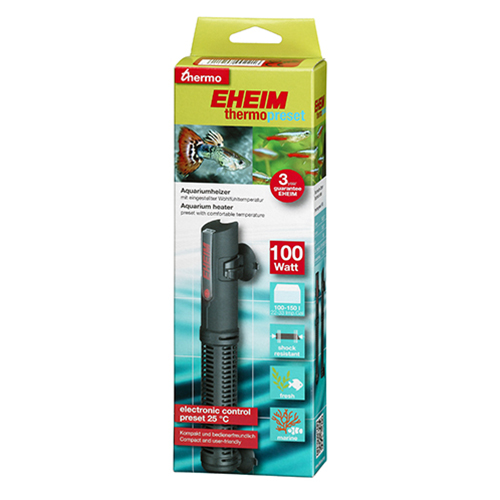 Eheim Riscaldatore elettronico Thermopreset 100W presettato a 25° da 100 a 150 litri