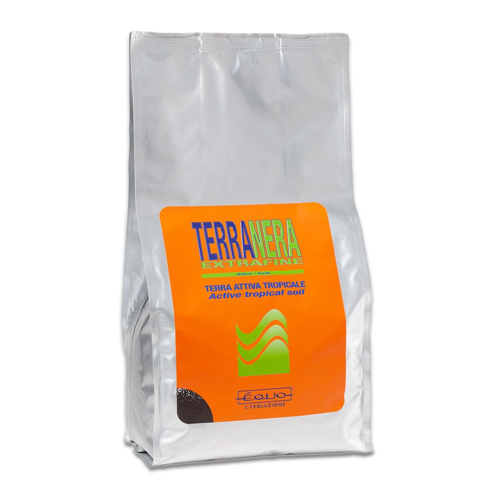 Equo Terra Nera Extrafine Fondo Attivo Tropicale Giapponese per Layout acquari piantumati 10 litri