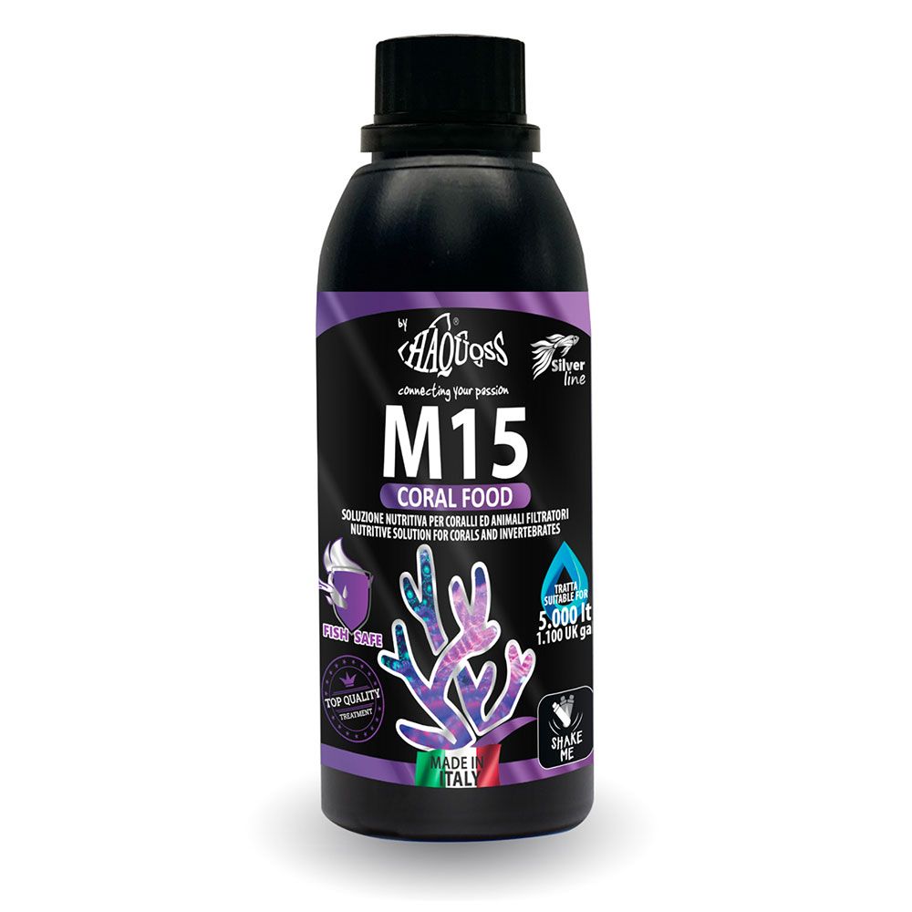 Haquoss M15 Coral Food per Coralli e Filtratori 250 ml per 5000 l