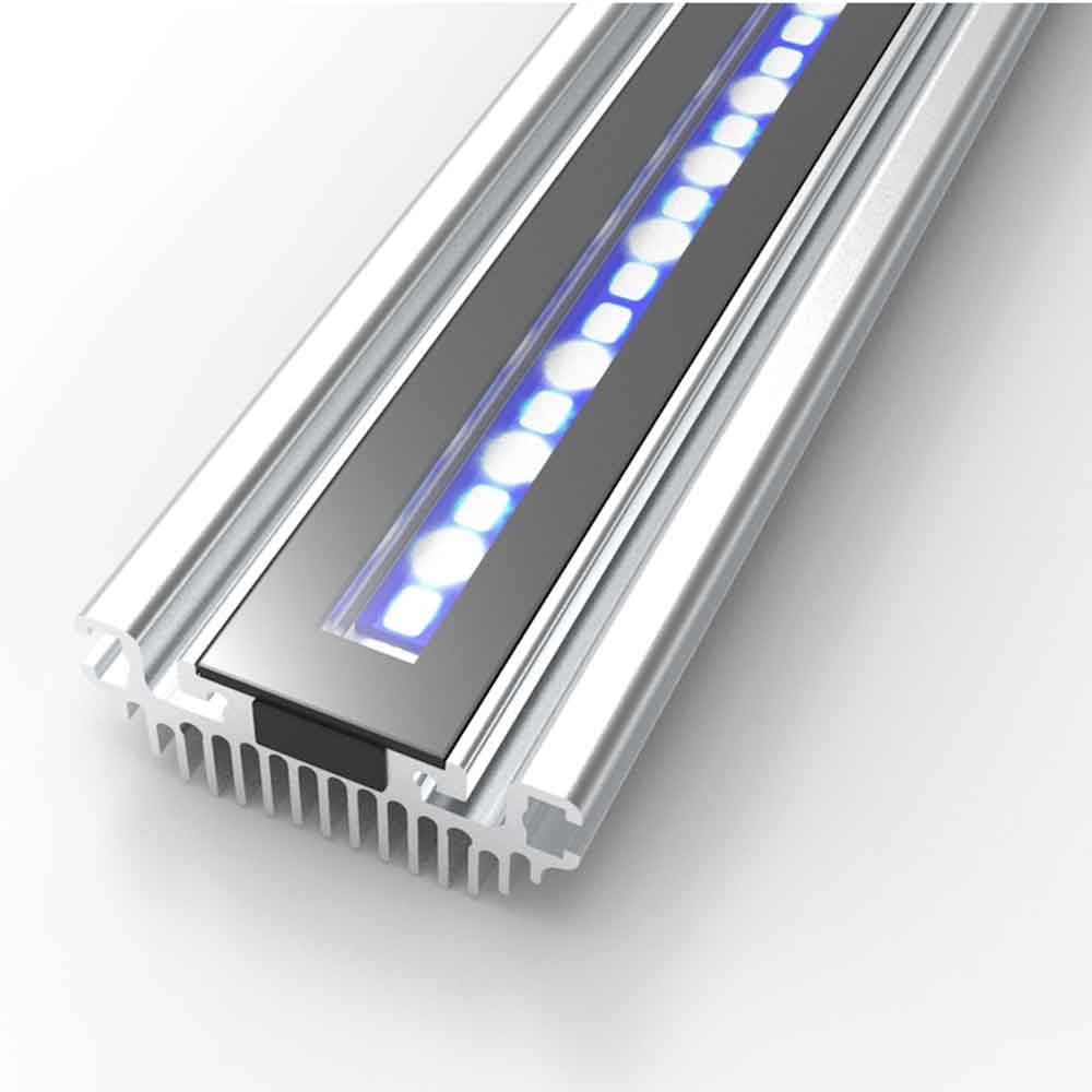 Gnc SilverMoon Marine 895mm Barra a Led per Acquari Marini di Barriera 837x50x27cm 43W