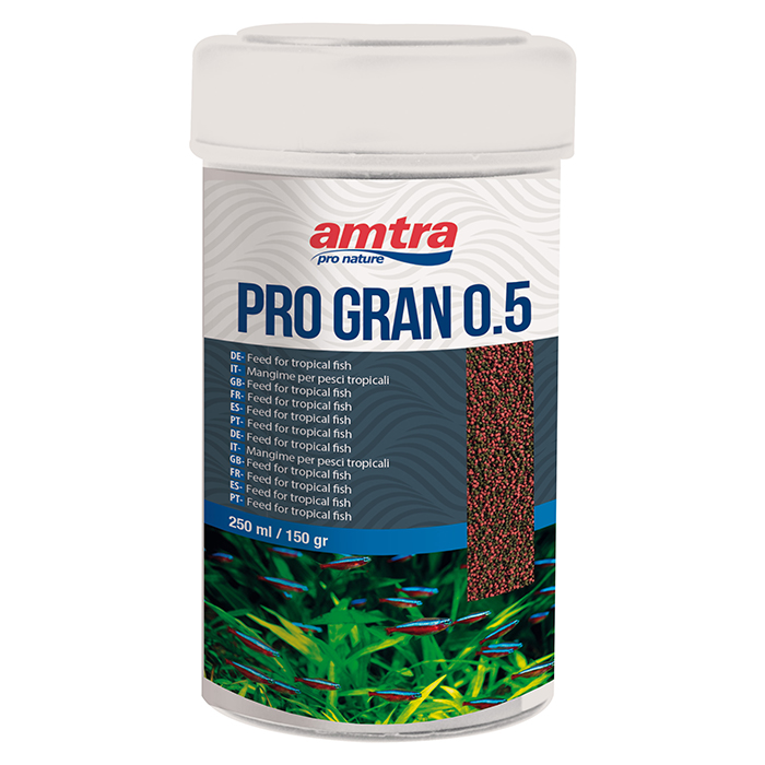 Amtra Pro Gran 0.5 Micro Mangime per pesci piccoli 250ml 125g