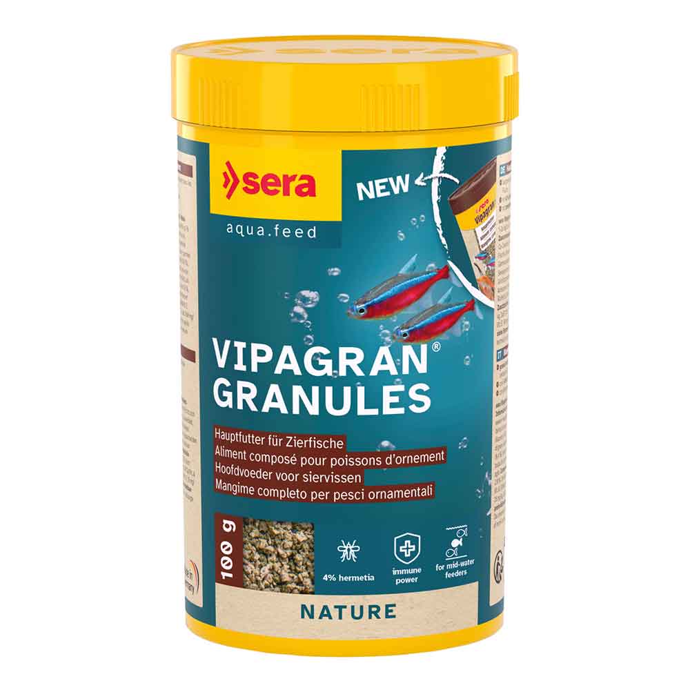 Sera Vipagran Granules Mangime completo con prebiotici 100ml 30g