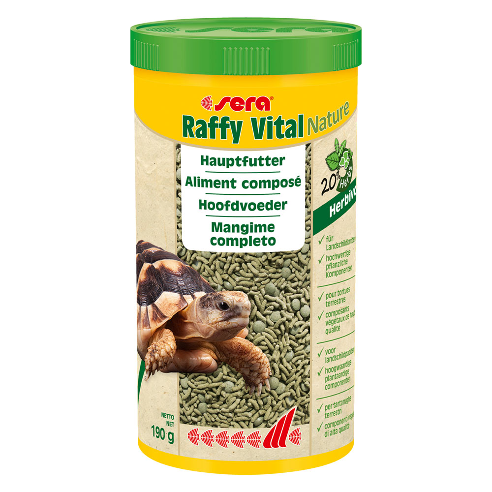 Sera Raffy Vital Nature Alimento completo Tartarughe di Terra 1000ml 190g