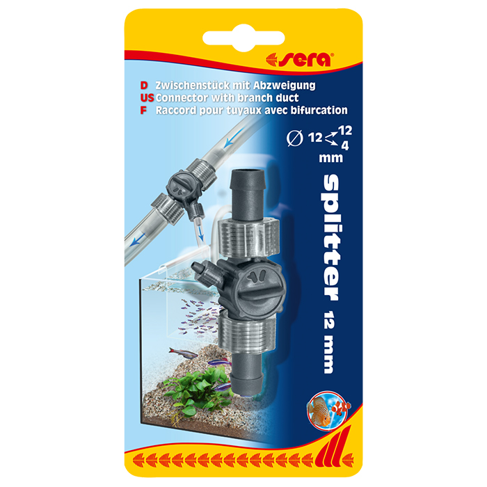 Sera Splitter 12mm Raccordo deviatore da 12/16mm a 4/6mm