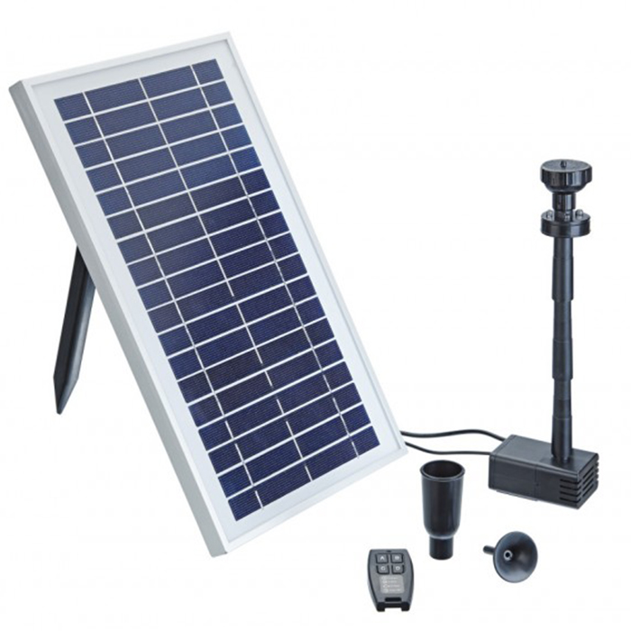 Pontec PondoSolar 600 Control Sistema a Pannello Solare con pompa e giochi d'acqua