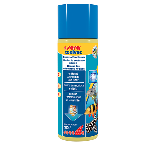 Sera Toxivec contro ammoniaca, nitriti e sostanze tossiche 100 ml per 400 l