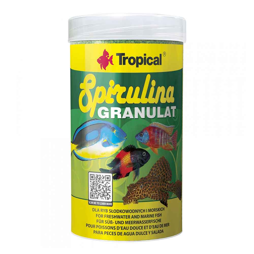 Tropical Spirulina Granulat Mangime in granuli 250ml 95gr