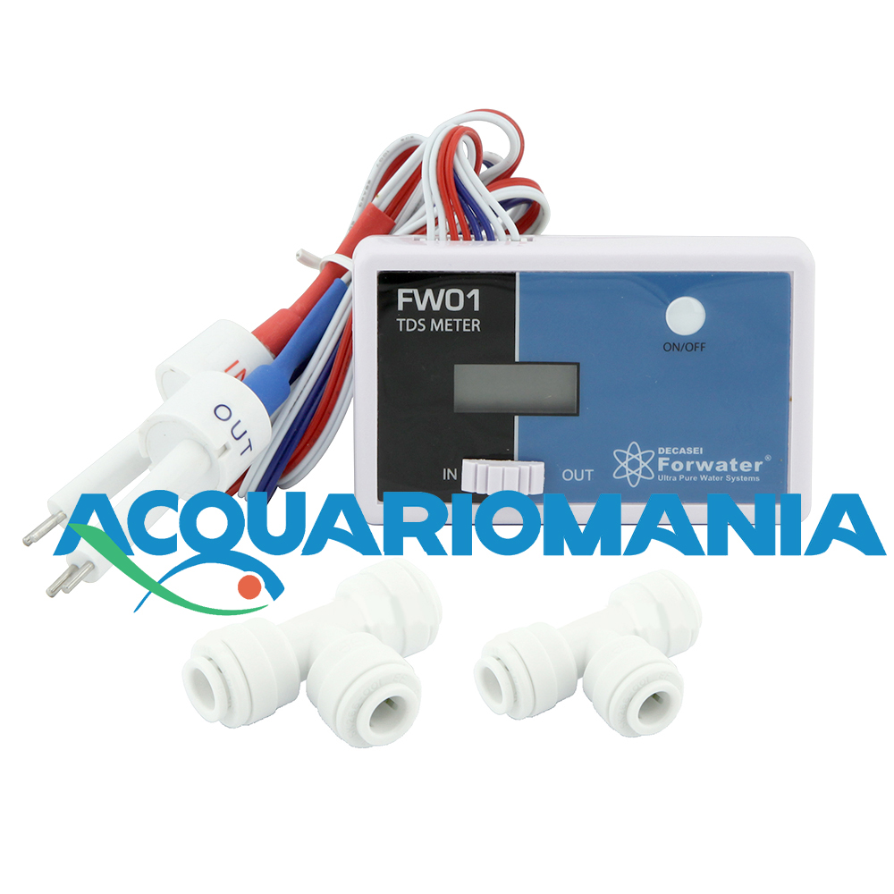 Forwater HM Digital Misuratore Tds Monitor a 2 sensori per impianti osmosi