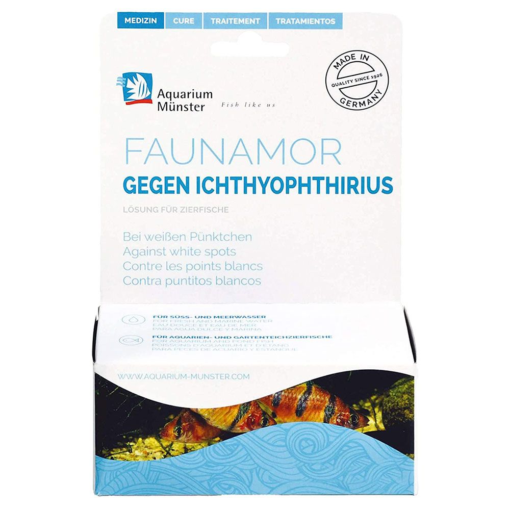 Aquarium Munster Faunamor Medicinale Veterinario 20ml per 600lt