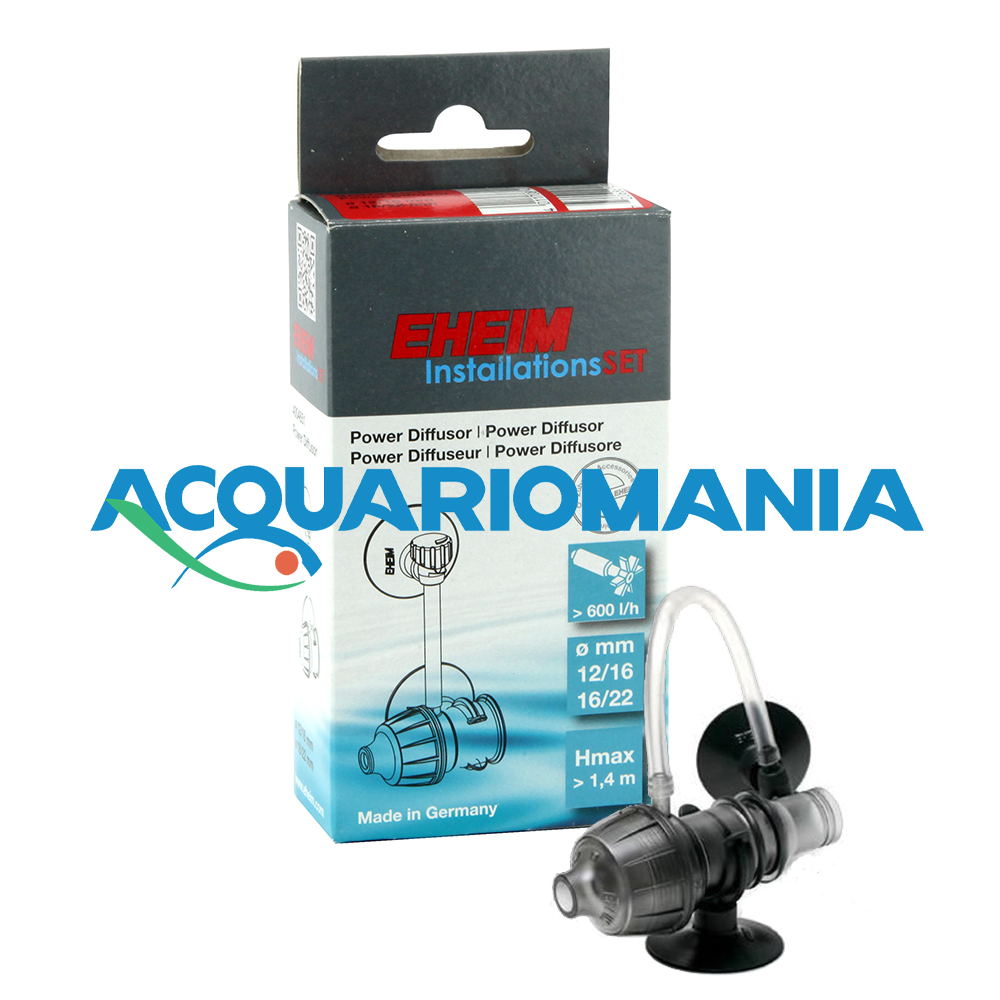 Eheim 4004651 Installation Set Power Diffusor venturi per tubi 12/16mm e 16/22mm
