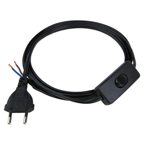 Trixie Cavo di alimentazione con spina e interruttore per terrari 1.8m
