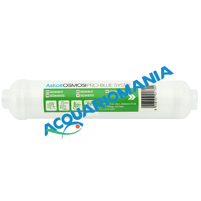 Askoll Cartuccia Sedimenti in linea per impianti osmosi
