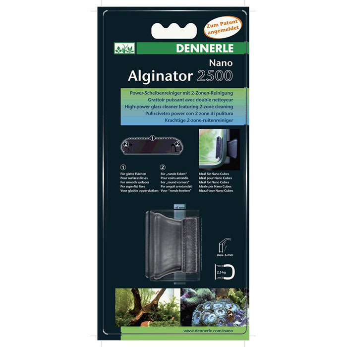 Dennerle Nano Alginator 2500 Magnete curvo per vasche microcurvate