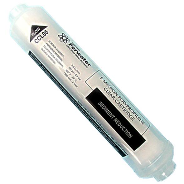 Forwater CCL05 Cartuccia Sedimenti 5 mcr in linea trasparente per impianti osmosi