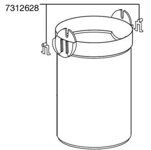 Eheim 7312628 Handle Connector per Filtri EccoPro 2032/2034/2036