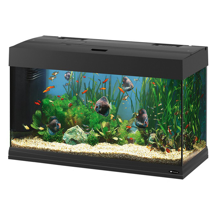 Ferplast Acquario Dubai 80 LED Nero 81x36x h 51 cm 125 l