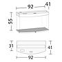 Juwel Acquario Vision 180 Litri LED Faggio mis. 92x41x55H cm