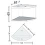 Juwel Acquario Trigon 350 Litri LED Faggio mis. 123x87x65H cm
