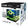 Ciano Aquarium Cube 10 Led Nano acquario con Filtraggio Luce a Led e coperchio 10 Litri