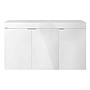 Aqpet Cabinet 120 Supporto per Acquario in Legno Bianco 120x50x80h cm