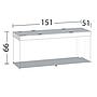Juwel Acquario Rio 450 Litri LED Grigio 151x51x66H cm