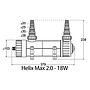 Aquamedic Helix Max 2.0 Lampada Sterilizzatrice UV-C 18W