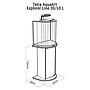 Tetra Mobile Supporto Aquaart Explorer 30/60 Litri antracite 36,2x54,4x73,2h cm