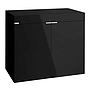 Aqpet Cabinet 90 Supporto per Acquario in Legno Nero 90x50x80h cm
