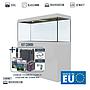 Amtra Acquario Alux Bianco Combi con Mobile e Filtraggio 220L 90x45x148h cm